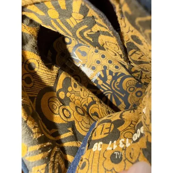 FLY London Boots Womens Size 8 Blue Leather Suede Lace Up Ankle Zip P143689003 - Picture 4 of 11